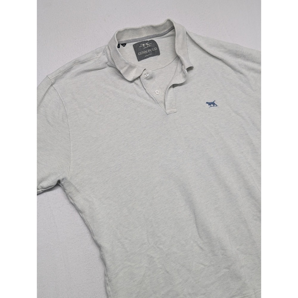 Rodd & Gunn Gunn Polo Mens 3XL Light Grey Sports Fit Short Sleeve Pique Shirt